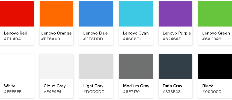 Brand Color Swatches
